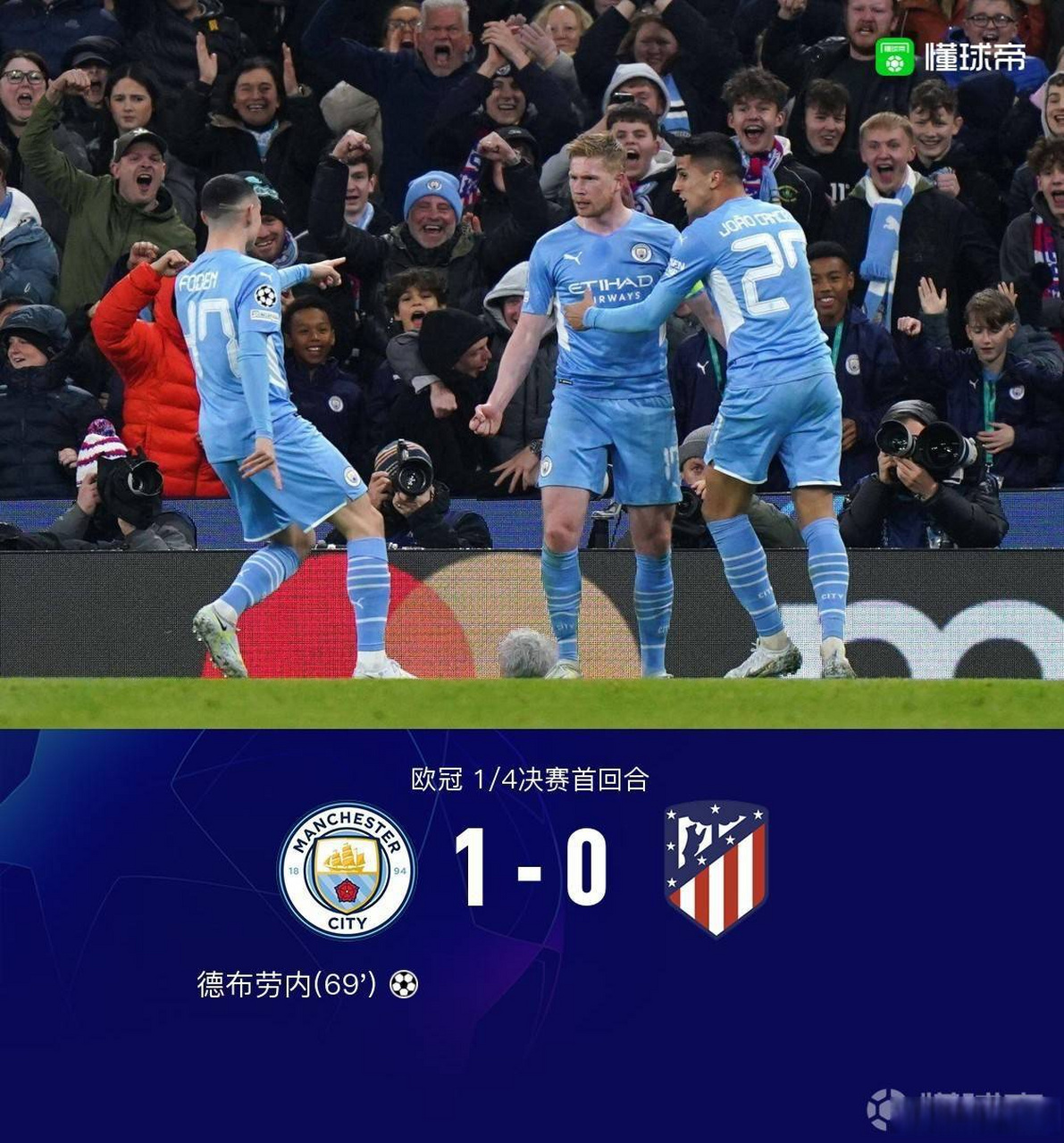 马德里竞技翻盘瑞士，德布劳内刷新纪录